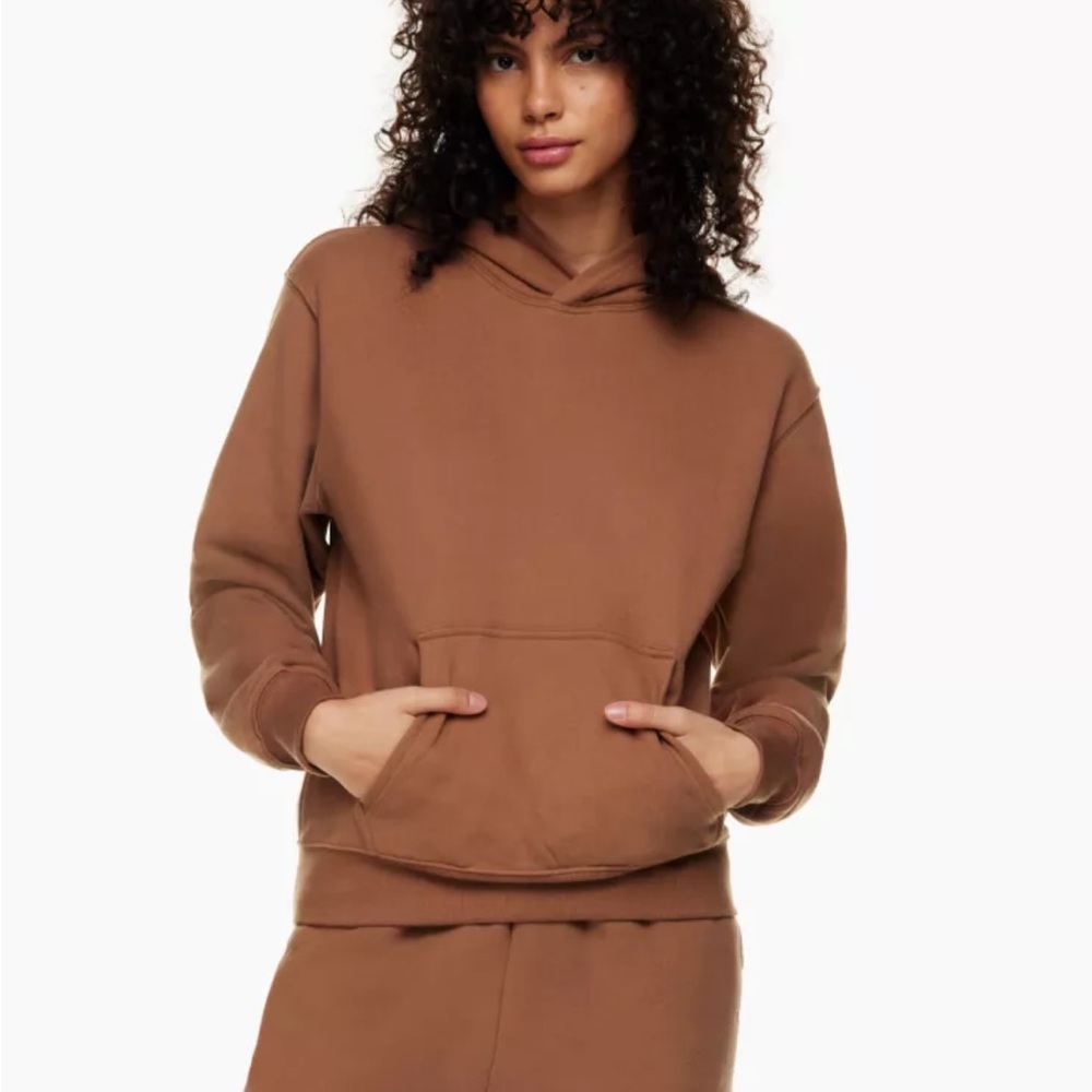 Chocolate brown TNA hoodie - Size M